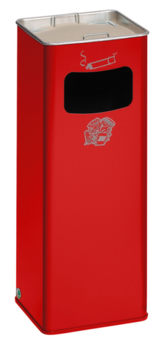 VAR Cendrier poubelle, rouge