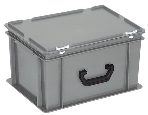 Mallette de rangement et de stockage norme européenne, gris, HxLxl 235x400x300 mm