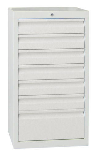 PAVOY Armoire à tiroirs Basis RAL7035, 7 tiroir(s), RAL7035 gris clair/RAL7035 gris clair