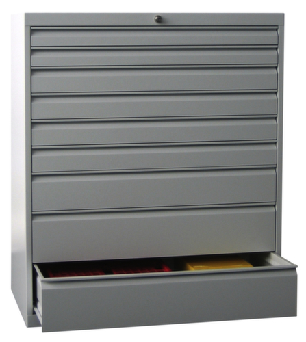 PAVOY Armoire à tiroirs Basis Plus RAL7035, 9 tiroir(s), RAL7035 gris clair/RAL7035 gris clair