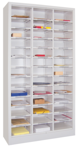 PAVOY Étagère postale / de tri Basis, largeur 1000 mm, 39 compartiments