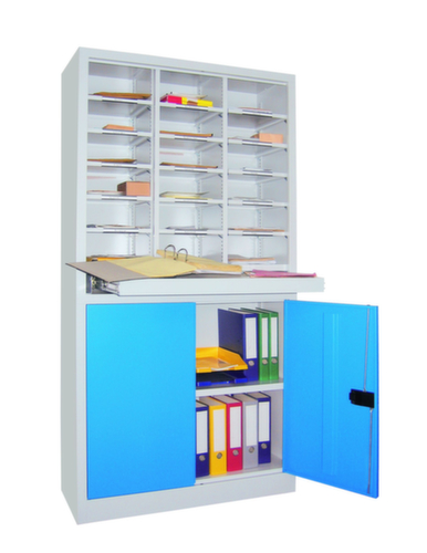 PAVOY Cabinet postal/brochure Basis, 18 compartiments