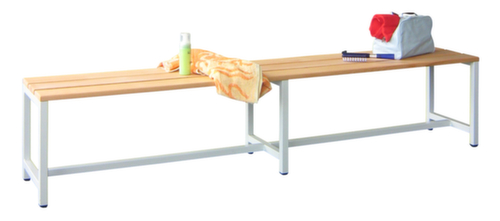 PAVOY Banc vestiaire Basis avec lames en bois