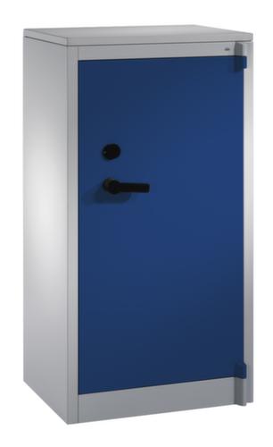 C+P Armoire haute sécurité de bureau avec plateau supérieur en bois