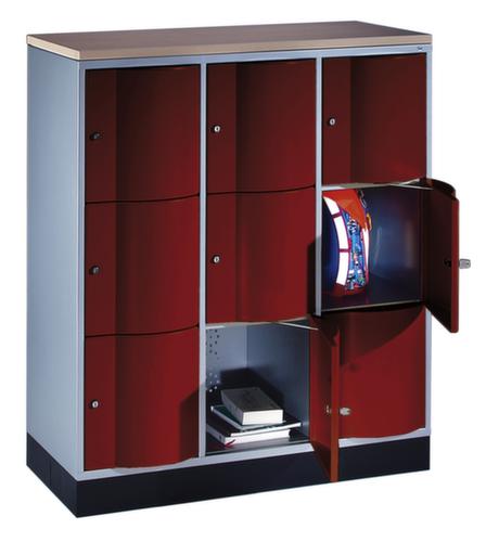 C+P armoire multicases Resisto, 9 compartiments