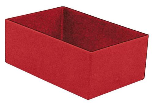bac de rangement, rouge, longueur x largeur 162 x 108 mm