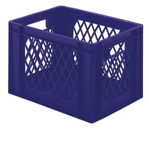 Bac gerbable norme Europe parois ajourées, bleu, capacité 24 l