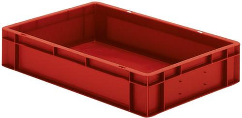 Bac gerbable norme Europe parois + fond pleins, rouge, capacité 22 l