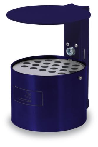 Cendrier pour fixation murale ou sur montants, bleu cobalt