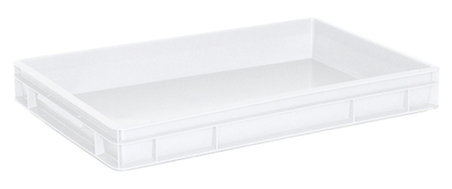 Conteneurs gerbables Euronorm Basic à fond nervuré renforcé, blanc, capacité 13 l