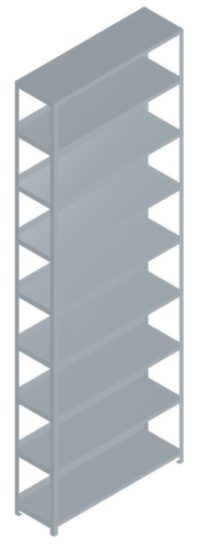 hofe Rayonnage à boulonner pour classeurs, 9 tablettes, avec revêtement en zinc anti-corrosion