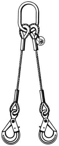 élingue, 4200 kg, avec crochet de levage