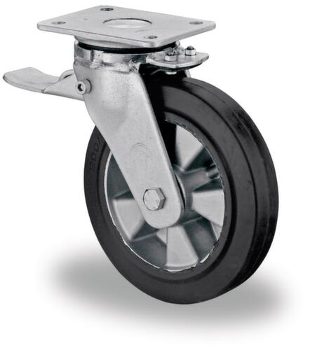 BS-ROLLEN Roue en caoutchouc plein élastique pour fortes charges force max. 450 kg