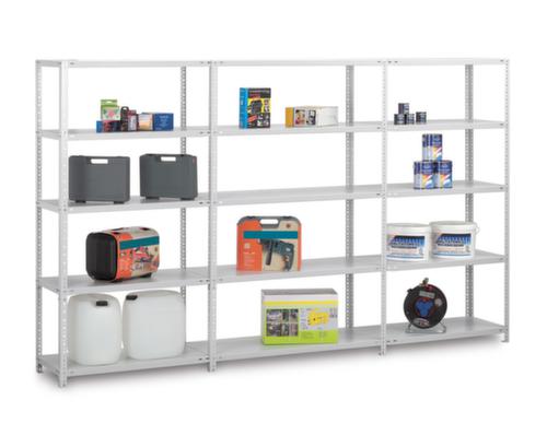 hofe Etagère à visser, 6 tablettes, RAL7035 gris clair