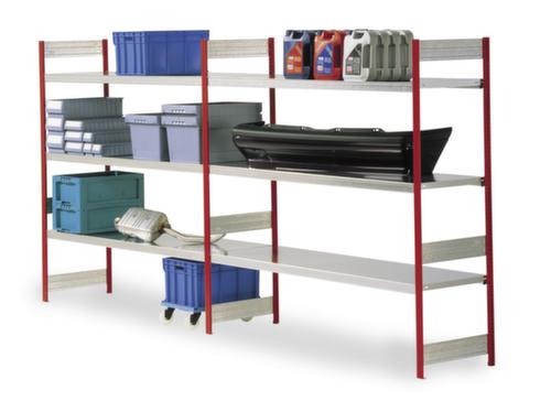 Rayonnage grande largeur avec tablettes en bois