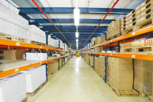 META Rayonnage à palettes MULTIPAL pour 4 palettes, largeur 1825 mm, 4 niveaux de stockage