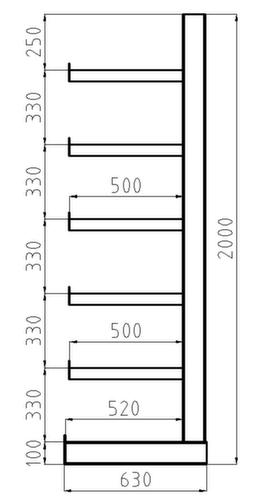 META Rayonnage cantilever universel Atlas ST