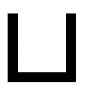 Protection anticollision rayonnage profilé en U, hauteur 400 mm