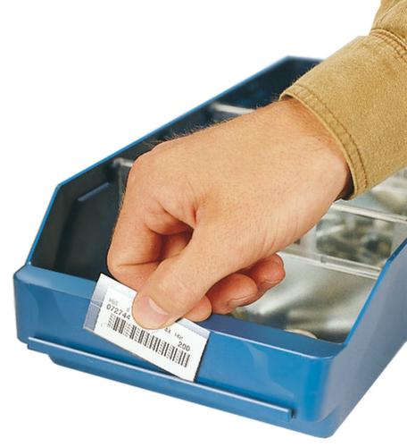 Bac compartimentable à bec, bleu, profondeur 300 mm