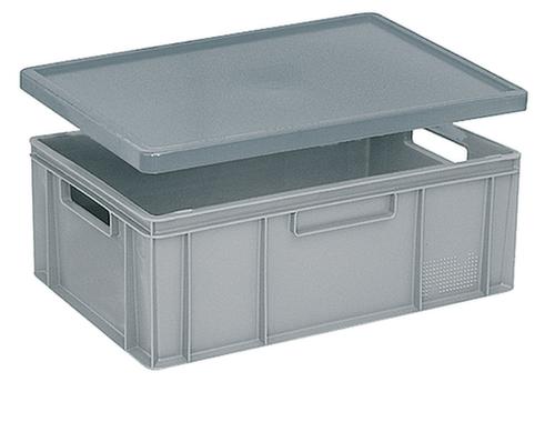 Conteneurs gerbables Euronorm Basic à fond nervuré renforcé, bleu, capacité 13 l