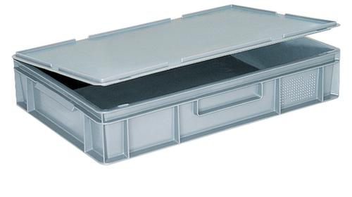 Conteneurs gerbables Euronorm Basic à fond nervuré renforcé, bleu, capacité 13 l