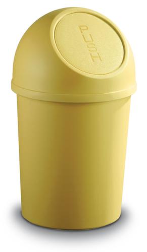 helit Poubelle « Push », 6 l, jaune