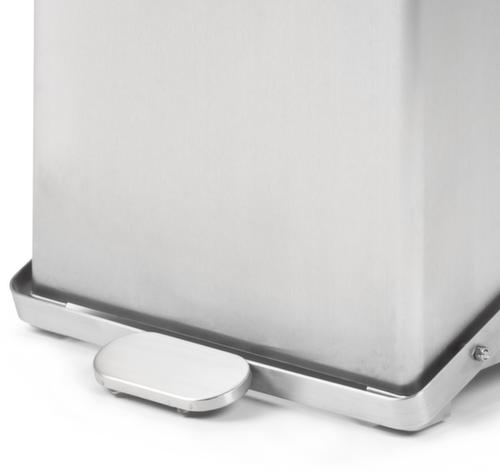 Poubelle à pédale industrielle avec poignée, 45 l, blanc, couvercle blanc