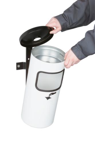 Cendrier poubelle de sécurité comme modèle mural ou sur pied