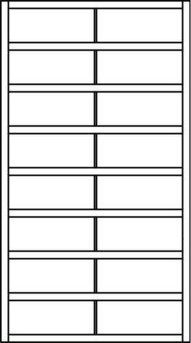 PAVOY Armoire à casiers Basis, 16 compartiments, RAL7035 gris clair/RAL7035 gris clair