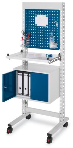 Kappes Poste de travail debout RasterPlan® avec plaque perforée et équipement d'hygiène