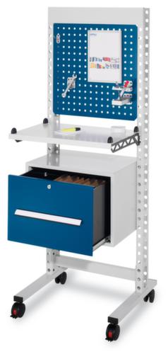 Kappes Poste de travail debout RasterPlan® avec plaque perforée et équipement d'hygiène