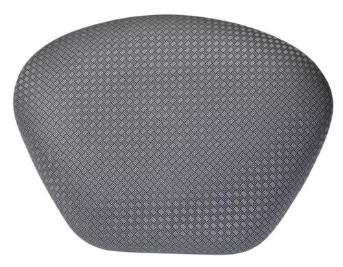 Kappes Siège assis-debout ErgoPlus 3000 avec dossier, hauteur d’assise 600 - 900 mm, assise anthracite