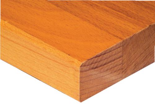 Bedrunka + Hirth Etabli avec plateau en hêtre massif Piétement en plusieurs couleurs, 2 tiroirs, 1/2 tablette