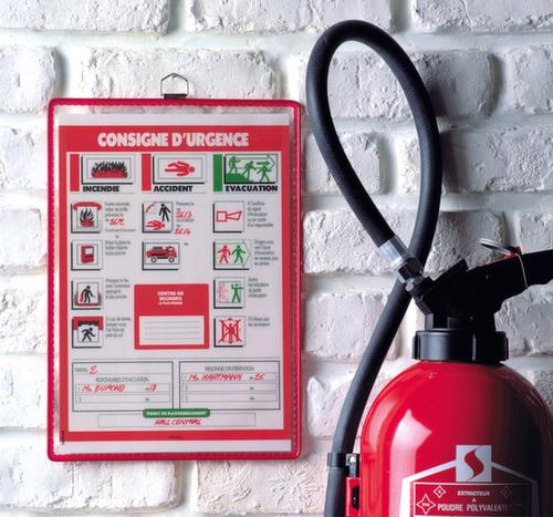 tarifold pochette d'affichage tview, DIN A4, cadre avec œillets métalliques