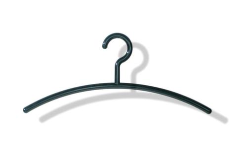 5 cintres en plastique, noir