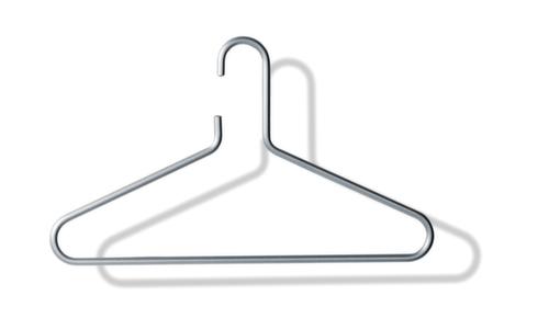 5 cintres en aluminium, argent