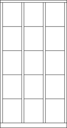 PAVOY armoire multicases Basis, 15 compartiments