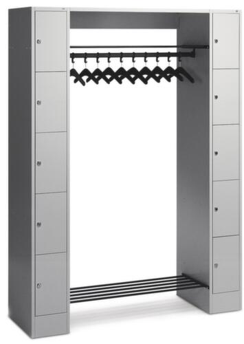 C+P Vestiaire à casiers Classic gris clair avec 20 casiers