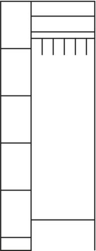 C+P Vestiaire à casiers Classic avec 5 casiers, largeur 960 mm