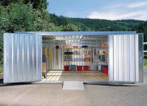 Säbu Conteneur de matériaux galvanisés FLADAFI® à 3 modules