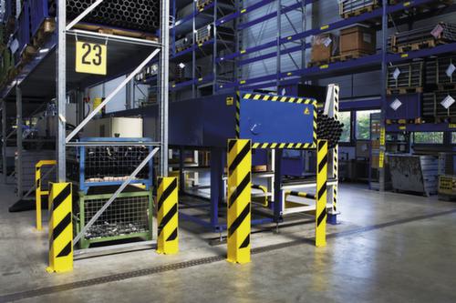 Moravia Butée de protection BLACK BULL en angle, hauteur x largeur 400 x 160 mm