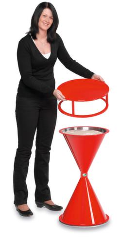 VAR Cendrier sur pied, semblable à RAL3020 rouge signalisation