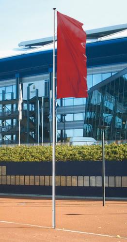 Drapeau et mât conique avec dispositif de hissage