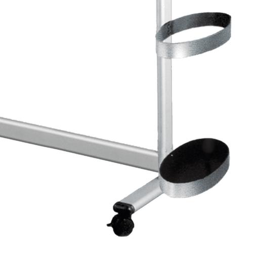 Portant de vestiaire juxtaposable roulant Multiline en aluminium