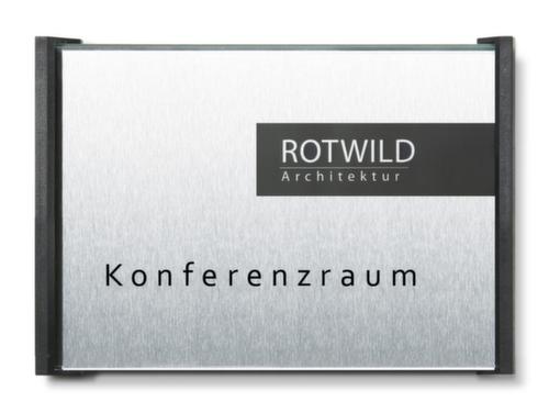 Plaque de porte Box en verre de sécurité