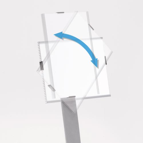 Durable Présentoir en aluminium, hauteur 1180 - 1250 mm