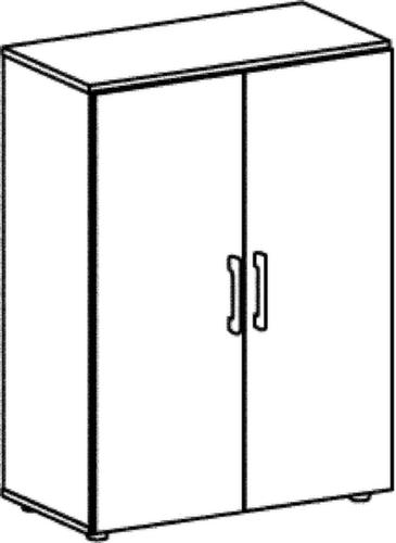 Gera Armoire à portes battantes Milano, 3 hauteurs des classeurs, hêtre/hêtre