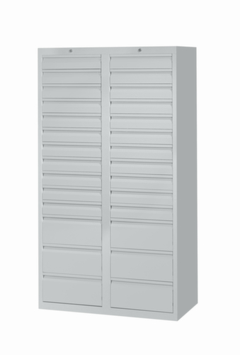 PAVOY Armoire à tiroirs Basis RAL7035, 28 tiroir(s), RAL7035 gris clair/RAL7035 gris clair