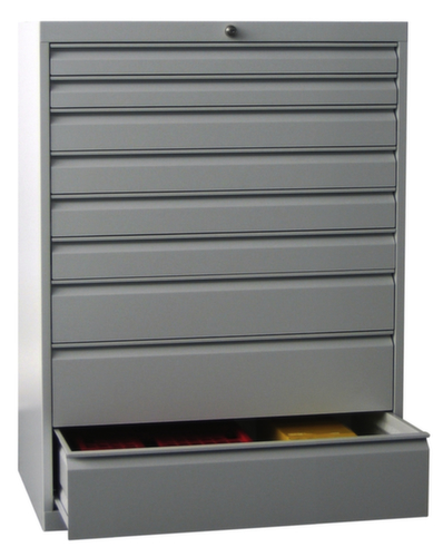 PAVOY Armoire à tiroirs Basis Plus RAL7035, 9 tiroir(s), RAL7035 gris clair/RAL7035 gris clair