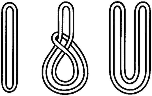 Élingue ronde en gris, 4000 kg force